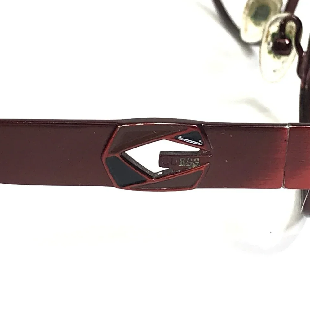 Guess Eyeglasses Frames GU2214 BU Red Rectangular Full Rim 51-18-135